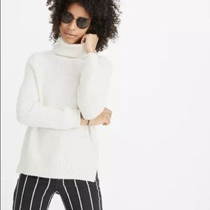 Madewell Varik Turtleneck Sweater-Cream- Large